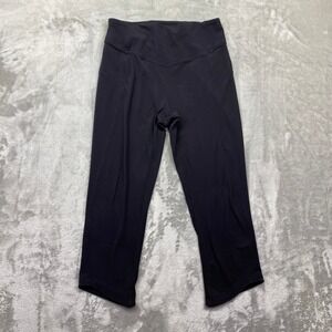 Lululemon Align High Rise Crop Leggings Black Size 6 Fits 26" Athleisure Workout